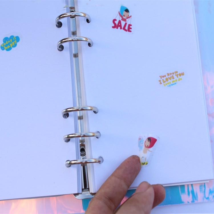 Noyau de Papier de Séparation Double Face 100g pour Carnets à Feuilles Mobiles & Journaux à Autocollants
