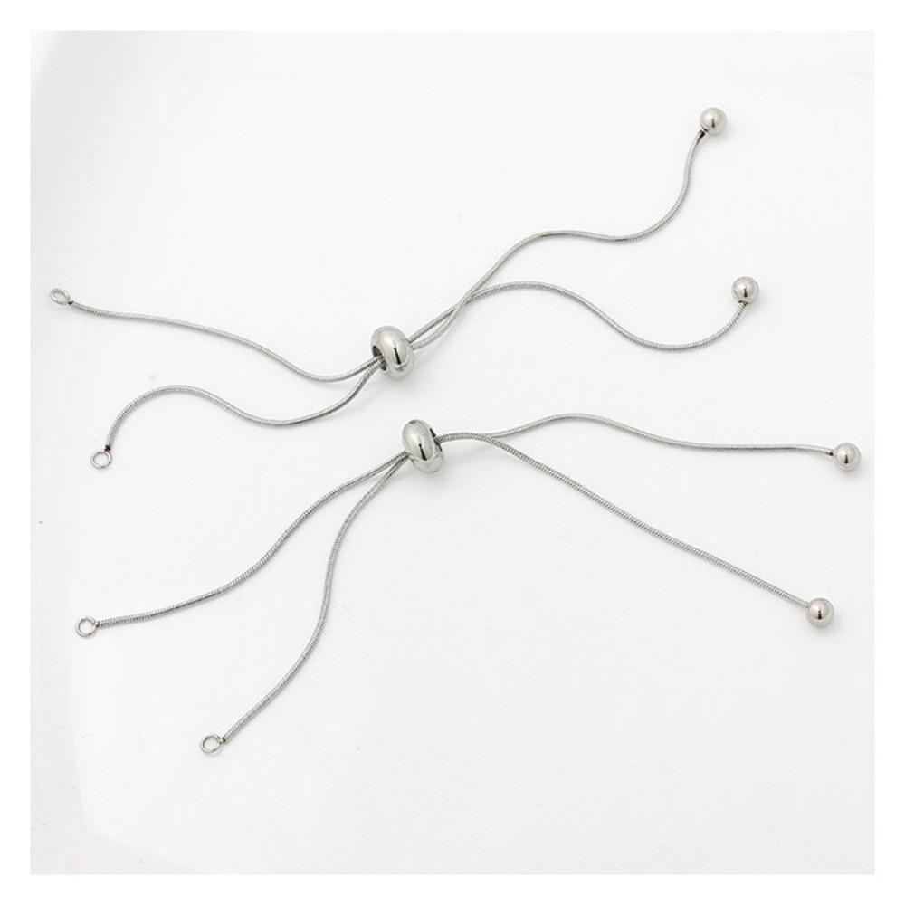 5Pcs Stainless Steel Extension Chains Gold Hand Bracelet Extensions Necklace Adjustment Accessories