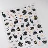 Cartoon Cat Black Nail Sticker Relief Graffiti Enhancement Adhesive Nail Decoration Salon Diy Stereoscopic
