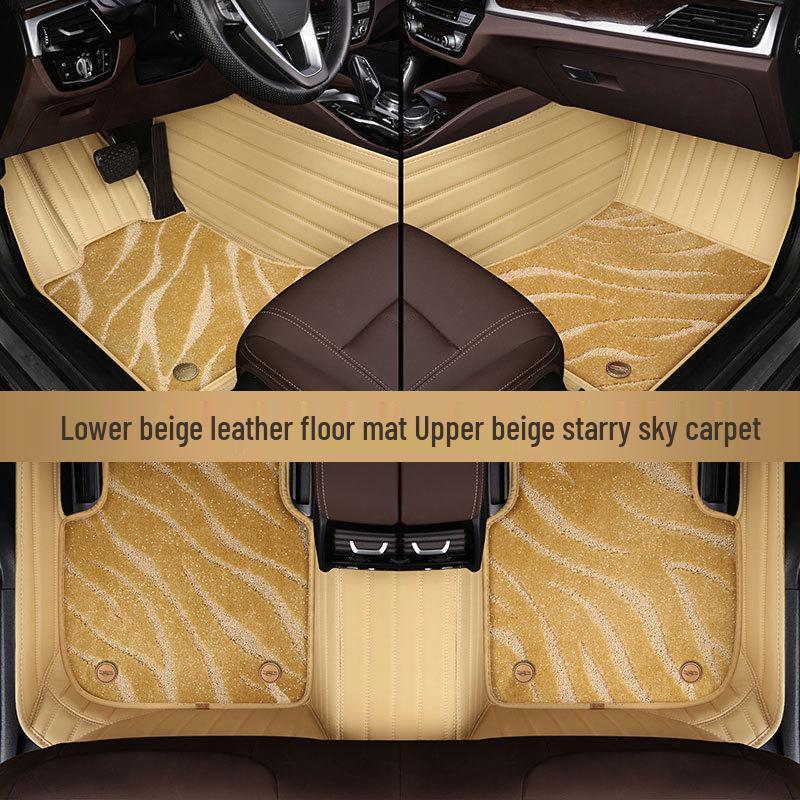 Coil Type Carpet-Style Floor Mats for Qoros 35 City SUV: Dirt-Resistant and Easy To Clean