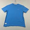 LSKD Blue Oversized Cotton Casual Short Sleeve Crew Neck T Shirt Mens XS Unisex