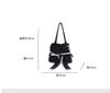 Korean Style Lace Bow Tote Bag Women Fashion Ins Trend Relaxed Canvas Shoulder Bag Large Capacity Underarm Purse Handbags