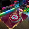 Aston Villa Football Design Crystal Velvet Carpet Cozy Non?Slip Printed Rug For Bedroom Living Room Entrance