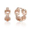 18K Chain Point One-Touch Earrings (Gold Pin) GI8KPEE058