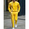 Men's 2Pcs Tracksuit Half Zip Sweatshirt  Jogger Pants Set