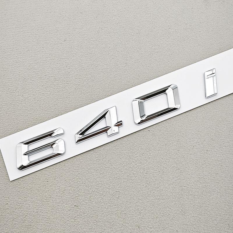 3D ABS Car Letters Logo 630i 640i 650i Badge Sticker Rear Trunk Emblem Decals For BMW 6 Series 630i 640i 650i Car Tail Marking if2