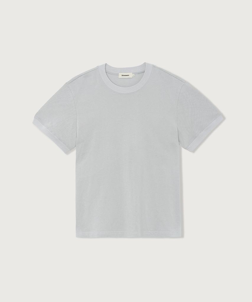 BBEEEENN Mens) Pique T-Shirt_Light Gray