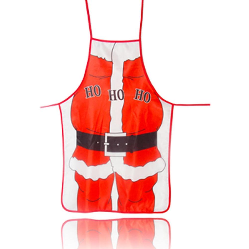 Christmas Decorative Apron, Fabric, Color Printing, Decorative Props, Waist, Cartoon, Christmas Costume