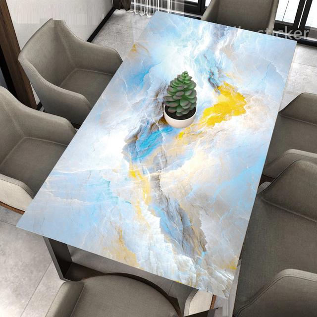 Wood Grain Desk Decals Home Decor Furniture Vinyl Wrap Waterproof Wall Sticker Self Adhesive PVC Paper Kitchen Table Decor Film