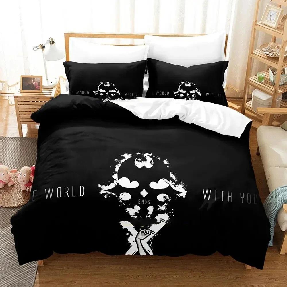 3D Print Neku Sakuraba World Ends Bedding Set Duvet Cover Bed Set Quilt Cover Pillowcase Comforter King Queen Size Boys Adult