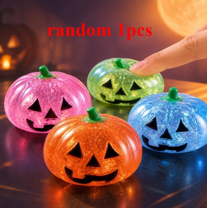 New Pumpkin Head Flash Squeezing Toy Slowly Rising Soft Non Stick Anti Tear Soft Soothing Adult Stress Relief Toy