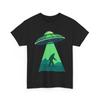 Bigfoot UFO Flying Saucer T-Shirt, Bigfoot UFO Lovers Women Men T-Shirt