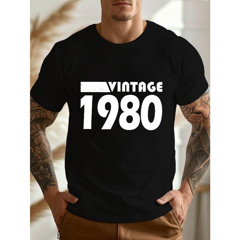 Casual Short Sleeve Tee Trendy Printed Crew Neck Streetwear T-Shirt