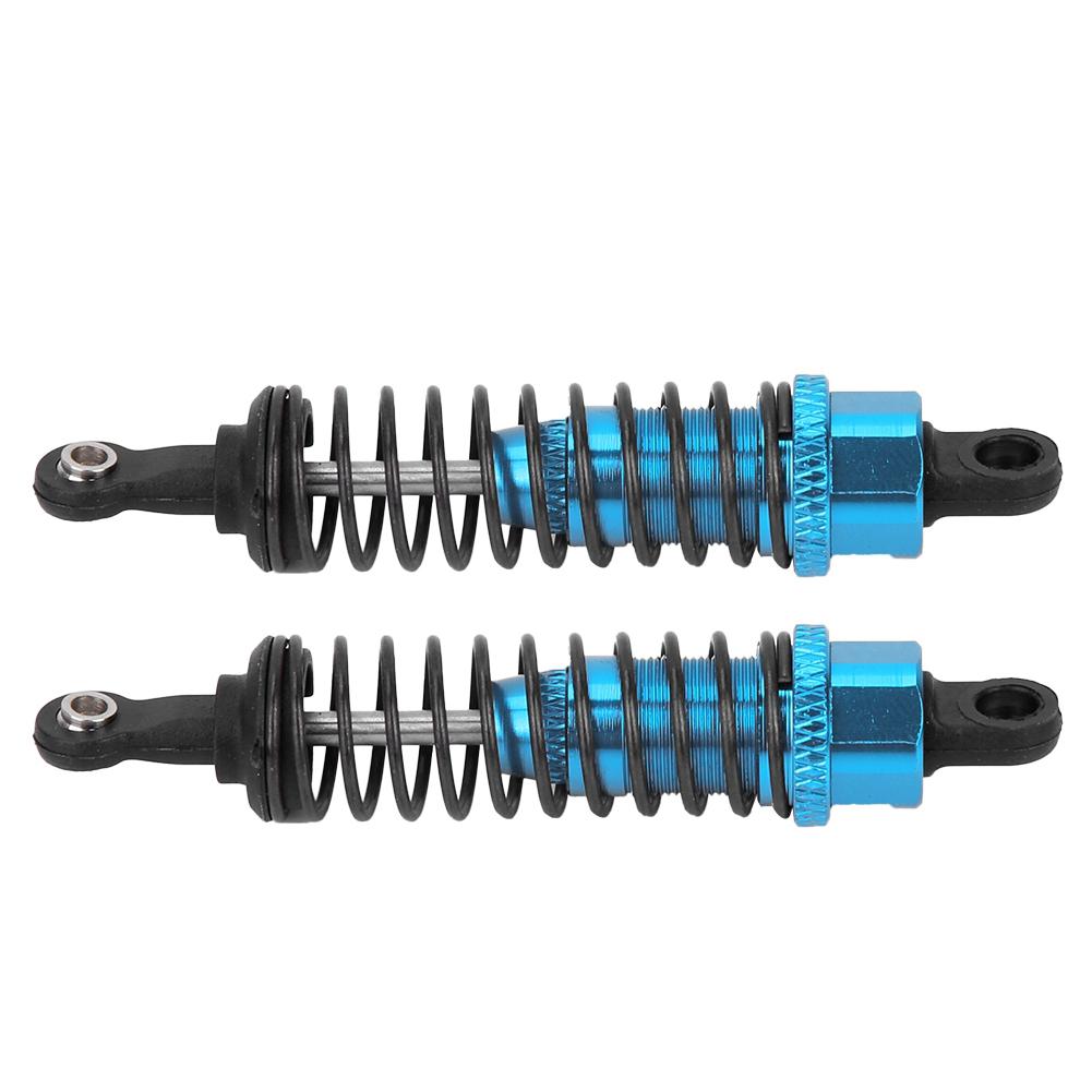 2PCS 116 Remote Control Car Metal Shock Absorber Damper for 1:16 RC Car 70mm Blue