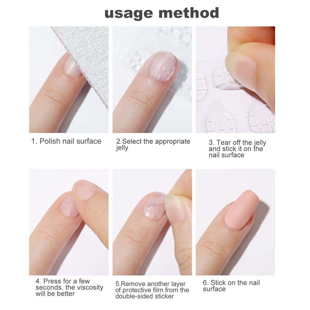 UV Gel Detachable Manicure Tool Fake Nail Glue Jelly Glue Nail Adhesive Tabs Nail Glue Stickers