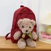 Internet celebrity cute bear doll backpack female  new student bag personalized versatile casual backpack