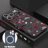 Christmas Pattern Phone Case For iPhone 17 Pro Max 16E Air 16 15 14 13 12 Pro Max 11 Magnetic For Magsafe Soft TPU Lanyard Cover