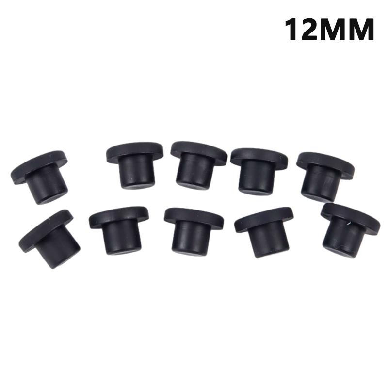 10 Uds. Tapas de orificios de goma sólida, tapones para orificios de sellado resistentes a altas temperaturas de 3-12Mm