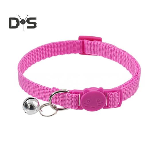Cat Collar with Bell Soft Cat Safety Collar with Quick Release Buckle Adjustable Nylon Collar for Cats Puppy