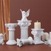 Nostalgische Cherub-Engelssäule, klassische Gartendekoration mit langer Lebensdauer