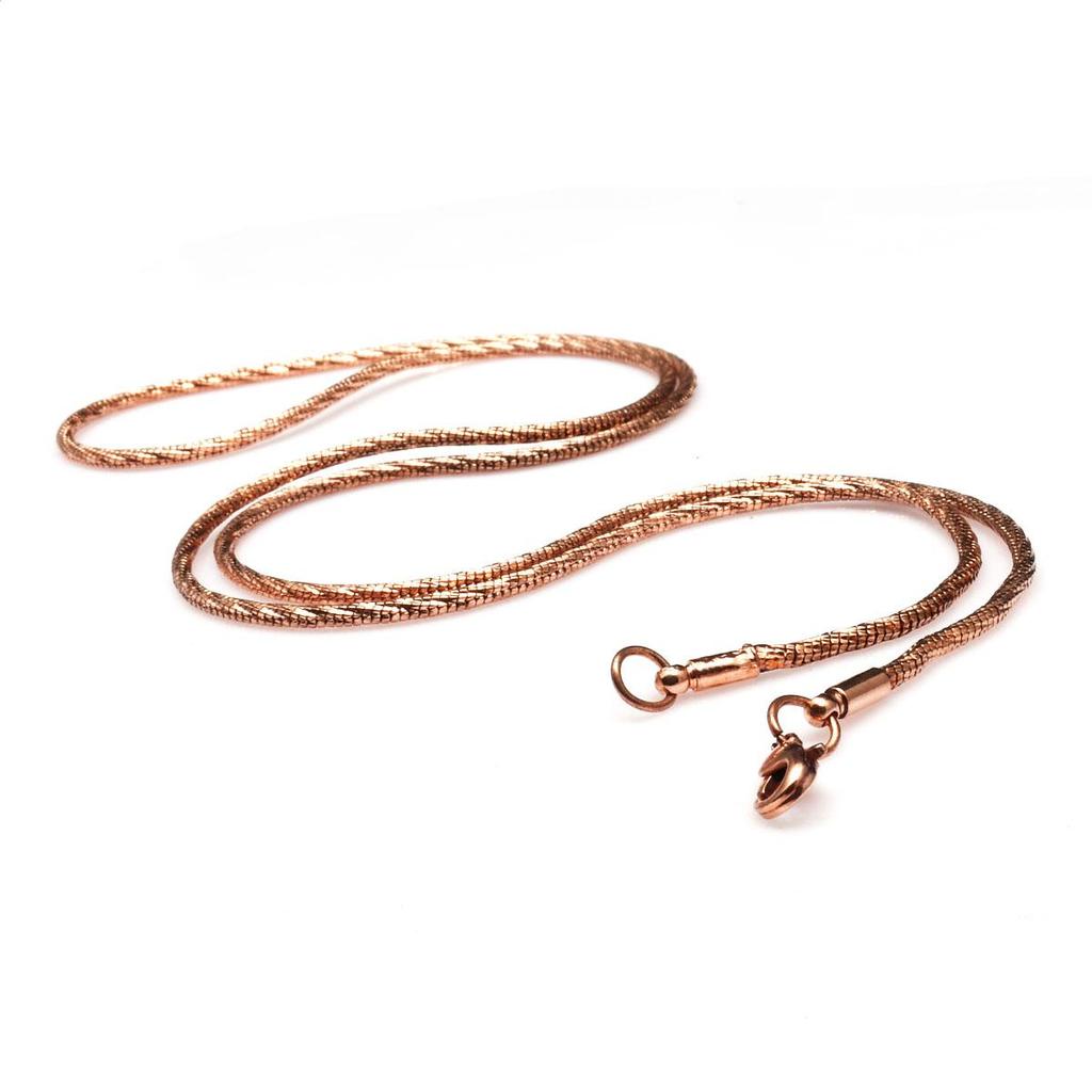 100 % Copper Snake Chain Oxidized Copper Chain Necklace Pure Copper Chain Solid Jewelry Chain Handmade Copper Chain Jewelry For Gift