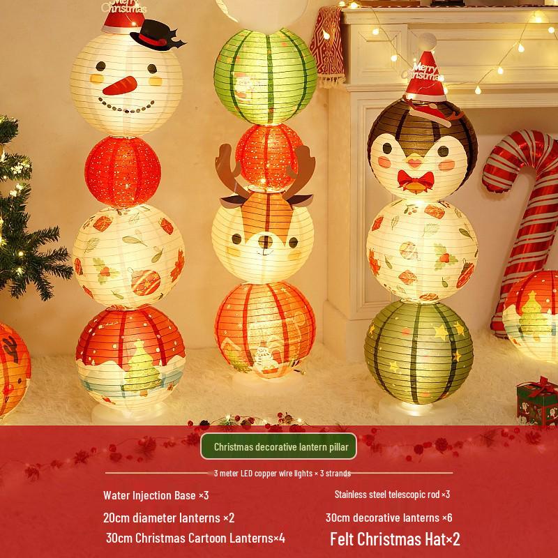 Christmas Lantern Ornaments for Mall and Store Window Displays
