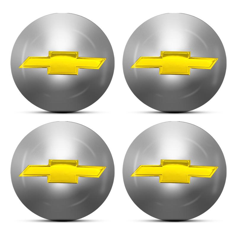 Dayznp1 4pcs 56/60mm Car Wheel Center Hub Cap Car Rims Dust-proof Cover Hubcaps for Chevrolet Spark Crvalier Captiva Cruze Silverado