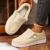 Fashion Women Casual Shoes 2025 Solid Lace-up Loafers Fashion Warm Sneakers Women Comfortable Flat Women Casual Shoes Zapatos De Mujer