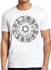 Zodiac Wheel Horoscope Astrology Gemini Aries Taurus Leo Gift Tee T Shirt M841