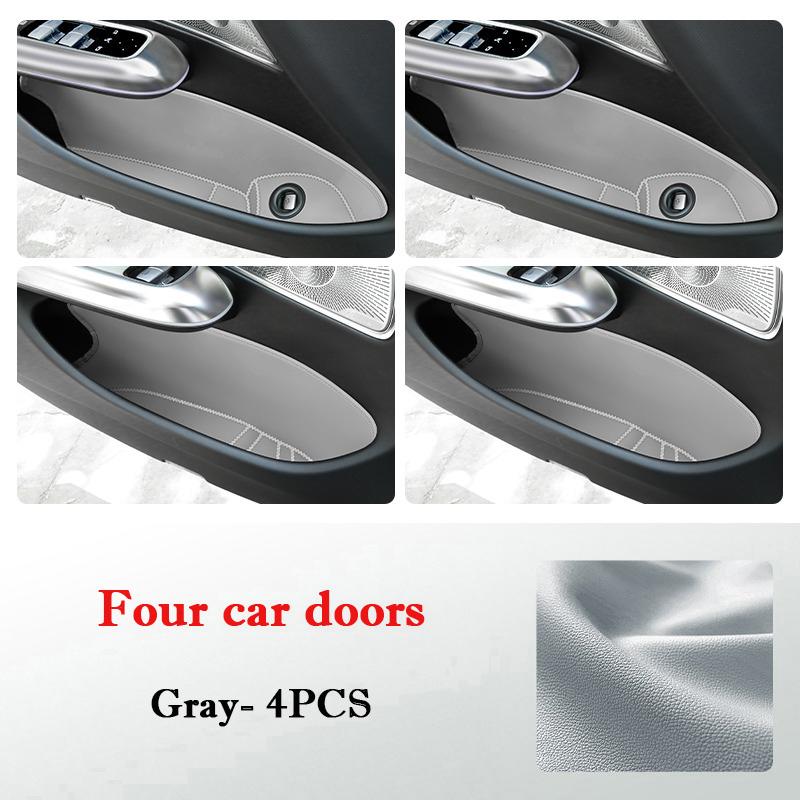 For Lynk & Co 09 2026 2026 Car Door Slot Protective Pad Leather Waterproof Door Groove Mat Storage Barrel Interior Accessories
