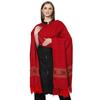 Weavers Villa Women's Cashmere Kullu Design Woven Shawl (SH-400, Maroon), 100cm X 200cm