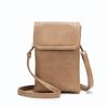 Guangzhou Dames Crossbody Telefoontas van Gestructureerd Leer met Verstelbare Riem