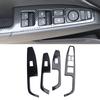 CITALL 4 Stück LHD Karbonfaser-Optik Fensterheberschalter-Panel Abdeckung Zierleiste Passend für Hyundai Elantra 2017 2018 2019 2020
