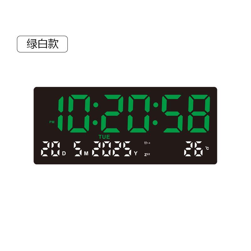 Hot-selling led electronic clock multi-function wall clock simple large screen alarm clock electronic clock wall hanging