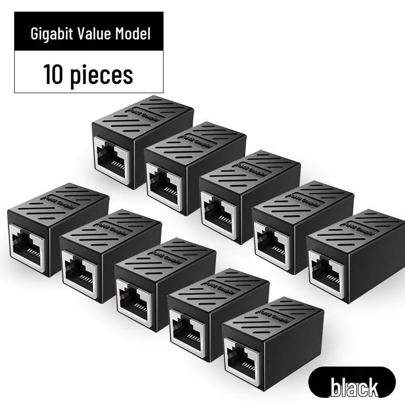 Network Cable Coupler & Extender - Dual Pass Straight-Through Connector