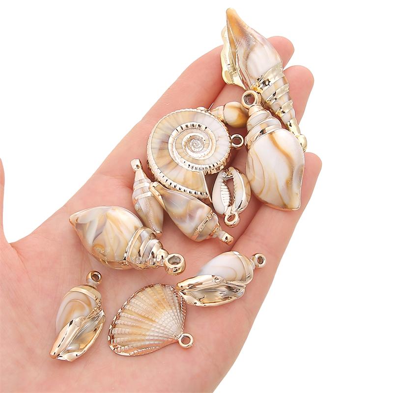 Acrylic Imitation Shell Pendants DIY Bracelet Necklace Earrings Jewelry Accessories