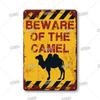 BEWARE OF Dog Cat  Chicken Retro Plaque Metal Tin Signs Garden Yard Home Decoration Caution Kraken Plate Animal Warning Sign
