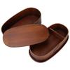 2 Layer Japanese Bento Box Wooden Food Storage Containers for Kids Adults Hiking Climbing Office