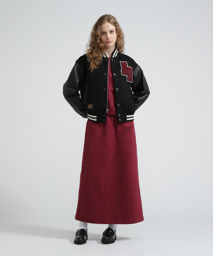 AVIREX 50th VARSITY SKIRT women's S 381 burgundy 783-5216606
