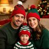 New Adult Children's Christmas Hat Winter Parent-Child Wool Hat Festive Christmas Santa Hat
