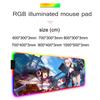 Azur lane Muismat RGB Gaming Muismat Grote LED Mat PC Bureau Mat Lichtgevende Muismat Grote Toetsenbordmatten Tafelkleed Met Achtergrondverlichting