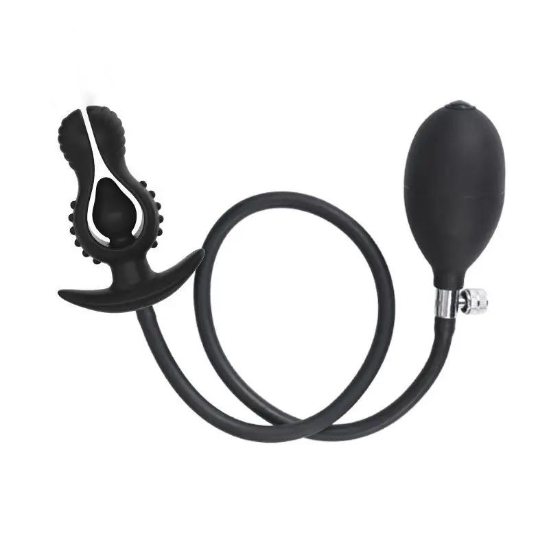 Aufblasbare Blume Knospe Anal Plug Erweiterbar Großes Buttplug Anus Dilatator Anal Dildo Prostata Massagegerät Sexspielzeug für Männer Frauen Erwachsene