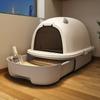 Fully Enclosed Cat Litter Box With Anti-Splash Cover, Odor Proof Pet Toilet For Indoor Cats