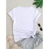 European Size Women's Breast Cancer Awareness T-Shirt with Heart & Ribbon Print Suitable for Cancer Survivors & Supporters