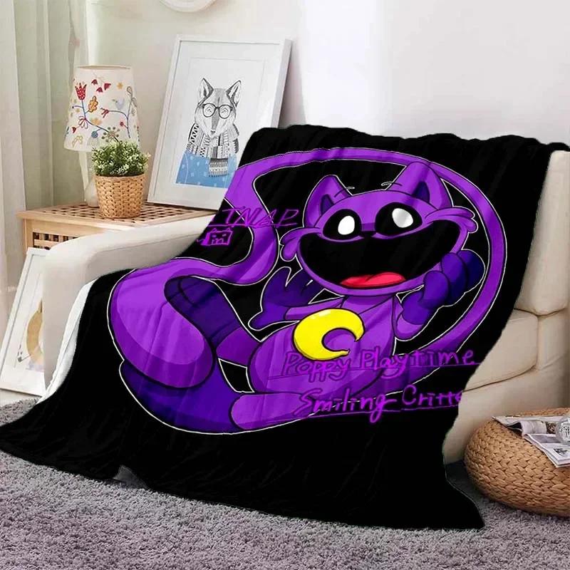 Couverture pour bébé imprimée en 3D CATNAP DOGDAY Cartoon Smiling Critters Babes Tapis super doux et chaud pour chambre à coucher, salon, canapé, lit, voiture