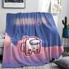 1 ST Among Us Patroon Flanellen Deken Geschikt Voor Alle Seizoenen voor Huisdecoratie Warmte en Comfort Cadeaus Vakantiecadeau