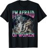 I'm Afraid of Women Funny Werewolf Wolf Meme Bootleg T-Shirt