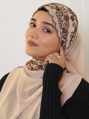 New Embroidery Lace Chiffon Scarf Hijab Long Shawl Scarves Light Scarf Headscarf Shawl Turban Hijabs For Womenramadan Bandanas