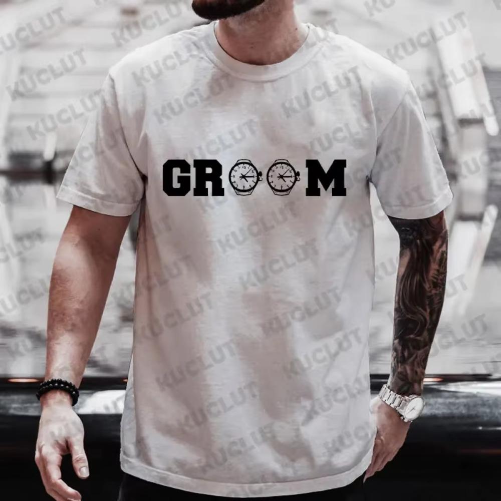 Team Future Groom Squad Best Man T Shirt Wedding Party Tees Boyfriend Single Farewell Top Bachelor Stag Party Groomsman Clothes