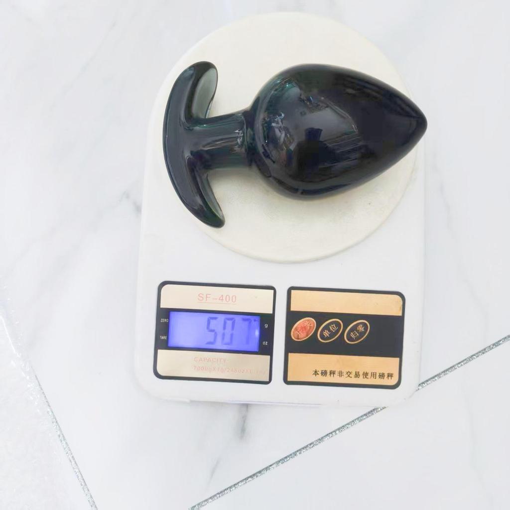 VaHppy Must klaasist anaaltikud 3 tk 3,4/4,9/6,5 cm SM BDSM Täiskasvanute tooted Gei anaalmasturbaatsiooni laiendus Seks mänguasjad Tõmmatavad helmed
